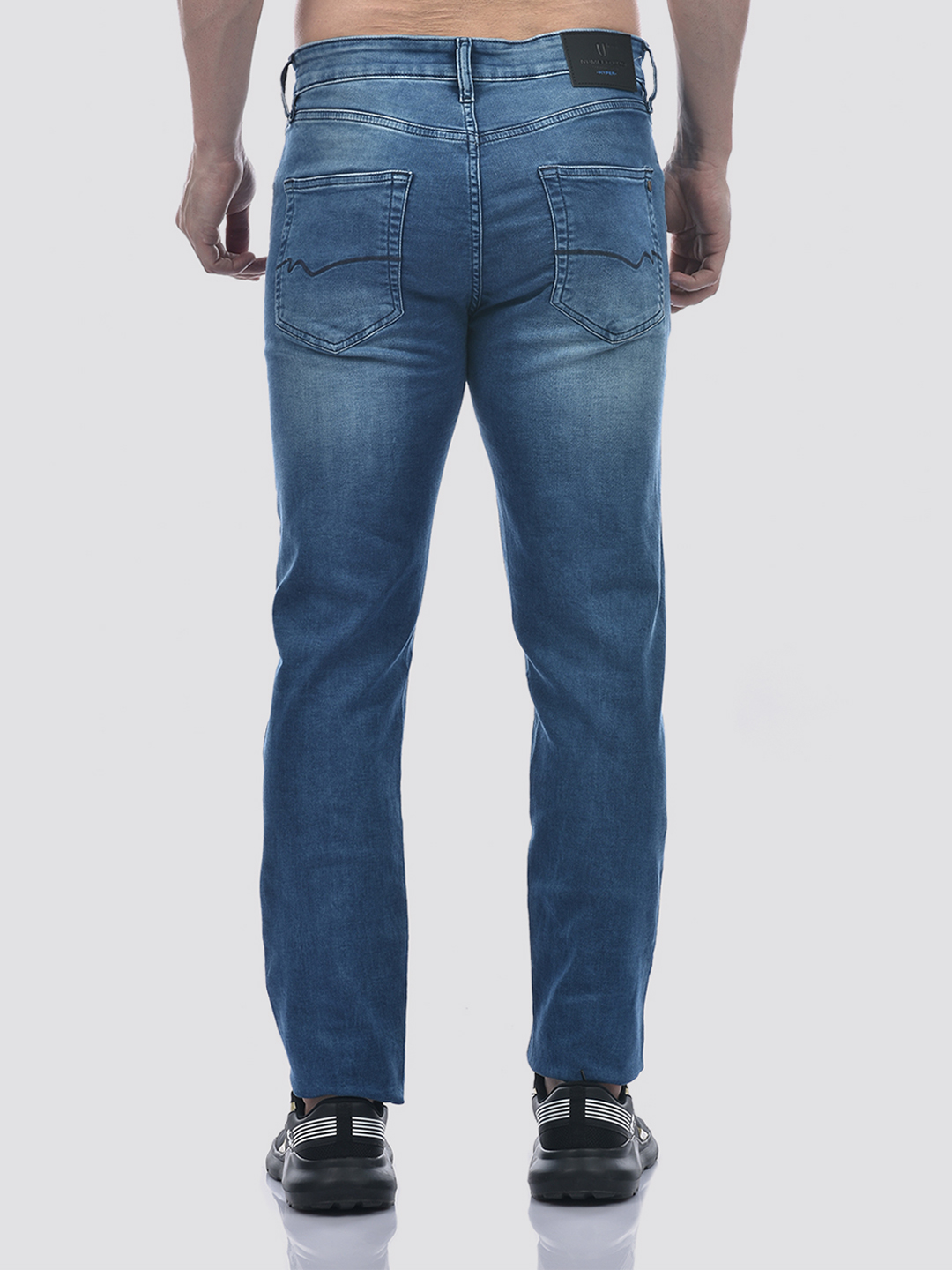 Numero Uno Men Mid-Blue Slim Fit Sustainable Jeans